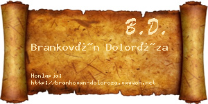 Brankován Doloróza névjegykártya